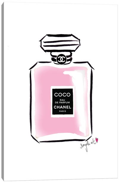 Coco Chanel Parfum Canvas Art Print - Daniela Pavlikova