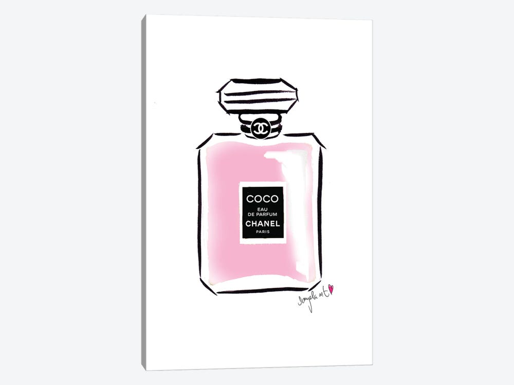Daniela Pavlíková Canvas Prints - Coco Chanel Parfum ( Fashion > Hair & Beauty > Perfume Bottles art) - 26x18 in