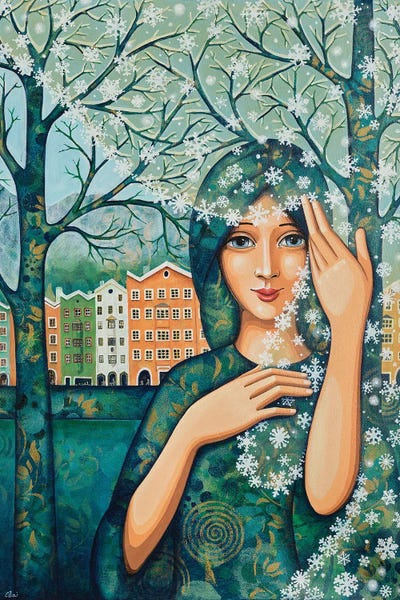 Art Nouveau Redux: Nature Dresses In White by Daniela Prezioso Einwaller