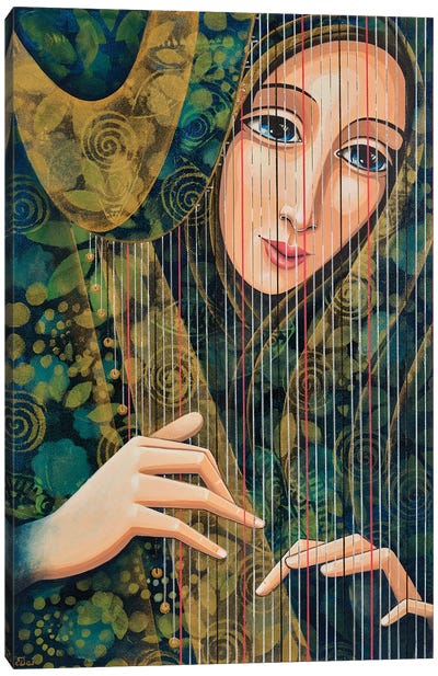 The Strings Of The Soul Canvas Art Print - Daniela Prezioso Einwaller