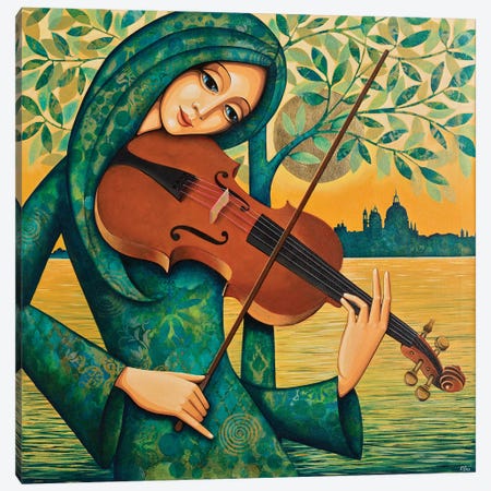 Venetian Violin Canvas Print #DPZ17} by Daniela Prezioso Einwaller Canvas Wall Art