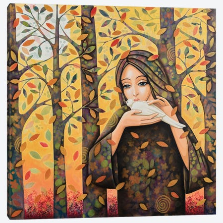 Autumn Caress Canvas Print #DPZ4} by Daniela Prezioso Einwaller Canvas Artwork