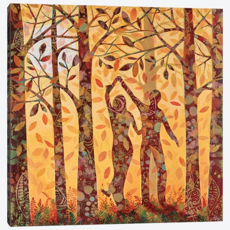 Autumn Dance Canvas Print #DPZ5} by Daniela Prezioso Einwaller Canvas Artwork