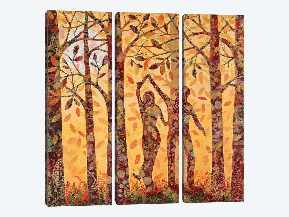 Autumn Dance by Daniela Prezioso Einwaller 3-piece Canvas Print