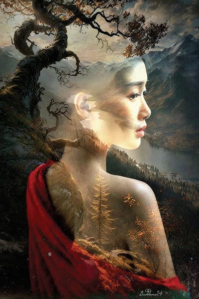 Contemplations by Dominique Baduel art print