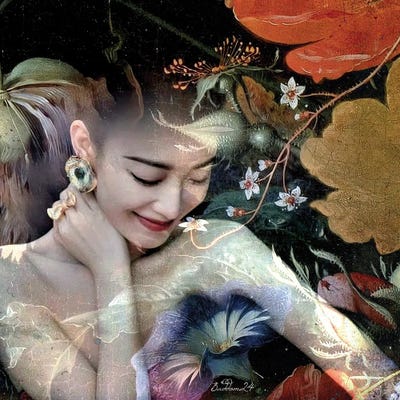 Flower Nymph by Dominique Baduel canvas print