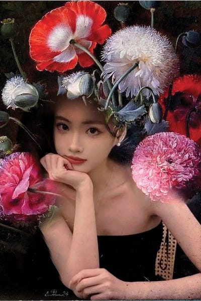 Pom-Pom Girl by Dominique Baduel art print