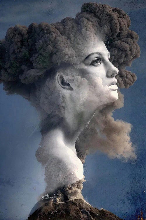 Eruption by Dominique Baduel wall art