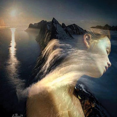 Voyage At The Edge Of The World by Dominique Baduel canvas print