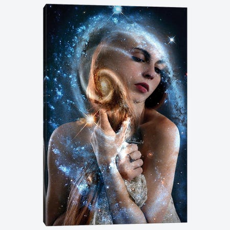 The Virgin With The Stars Canvas Print #DQB23} by Dominique Baduel Canvas Print
