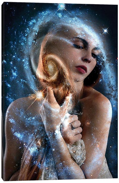 The Virgin With The Stars Canvas Art Print - Dominique Baduel