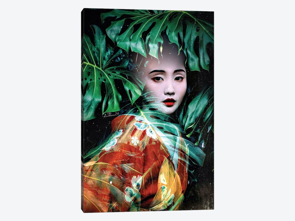 Jungle Geisha by Dominique Baduel 1-piece Canvas Print