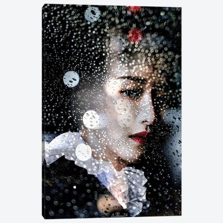 Raindrop Geisha Canvas Print #DQB71} by Dominique Baduel Canvas Artwork