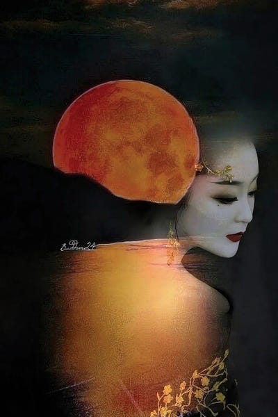 Dominique Baduel: Sunset Geisha by Dominique Baduel