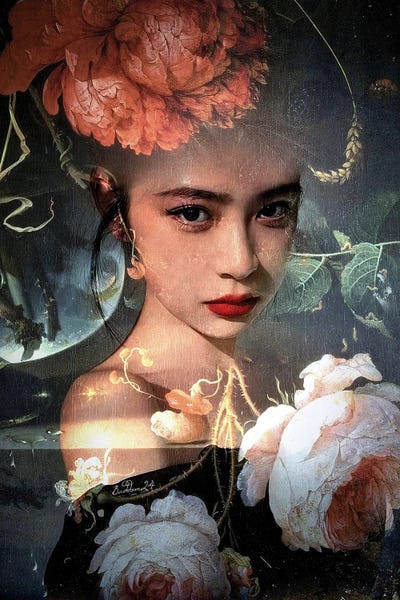 Contessa by Dominique Baduel multi panel art