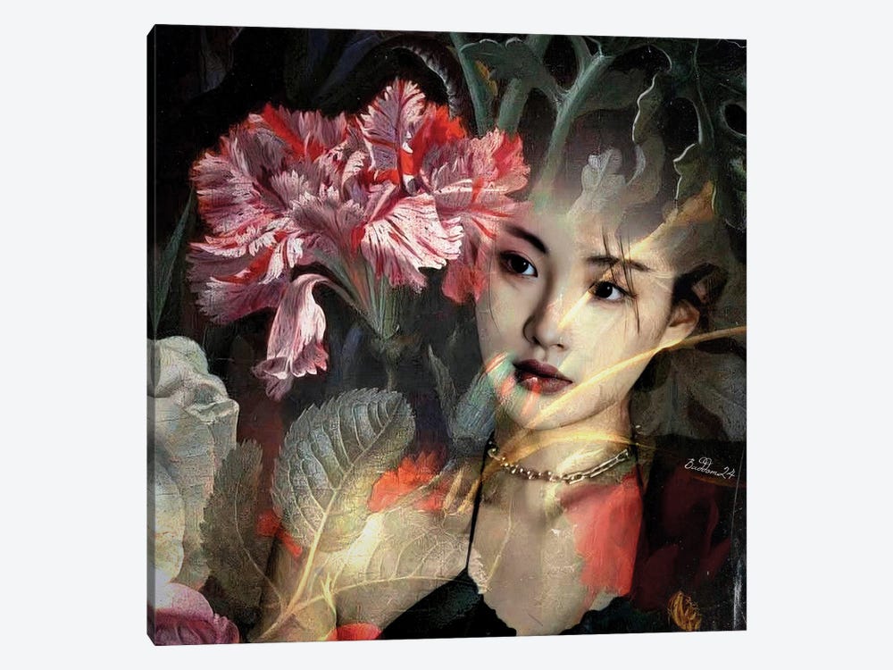 Lady Carnation by Dominique Baduel 1-piece Canvas Art Print