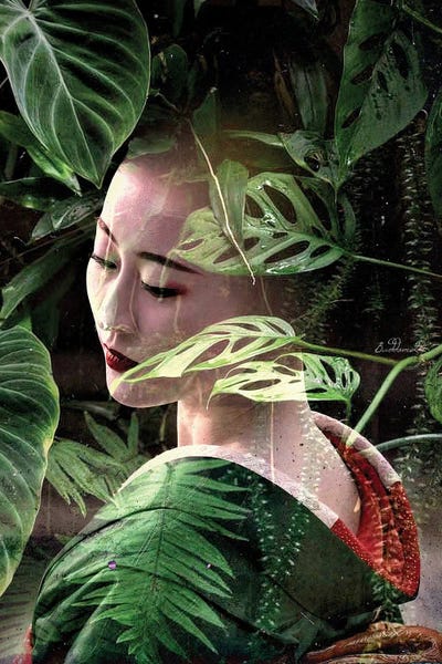 Tropical Leaves: Tropical Geisha by Dominique Baduel