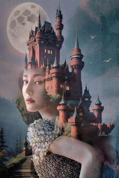 Princess In A Castle by Dominique Baduel wall art