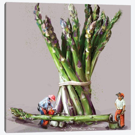 Asparagus Harvesting Canvas Print #DRA13} by Daria Rosso Canvas Print