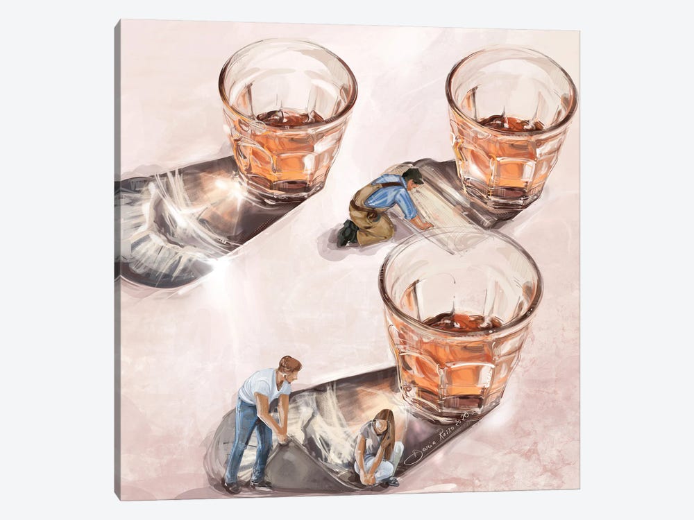Whiskey Carpets by Daria Rosso 1-piece Canvas Artwork