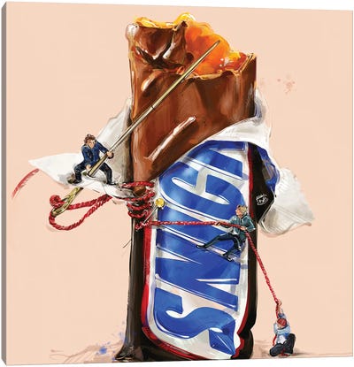 Snickers Canvas Art Print - Candy Art