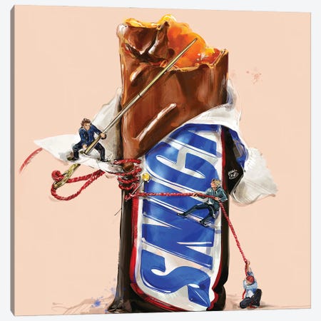 Snickers Canvas Print #DRA23} by Daria Rosso Canvas Art