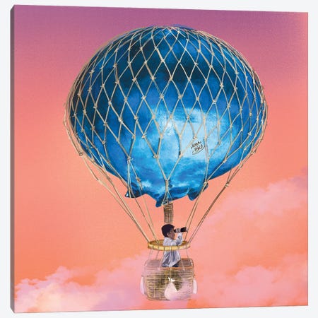 Blue-Air Baloon Canvas Print #DRA38} by Daria Rosso Art Print