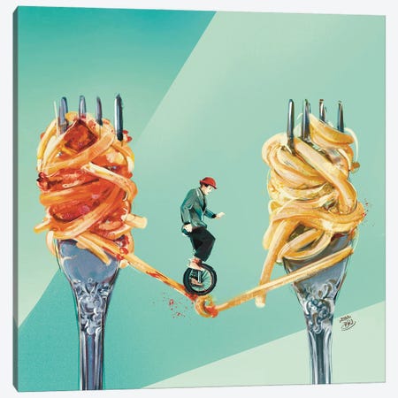 A Balanced Diet Canvas Print #DRA42} by Daria Rosso Canvas Artwork