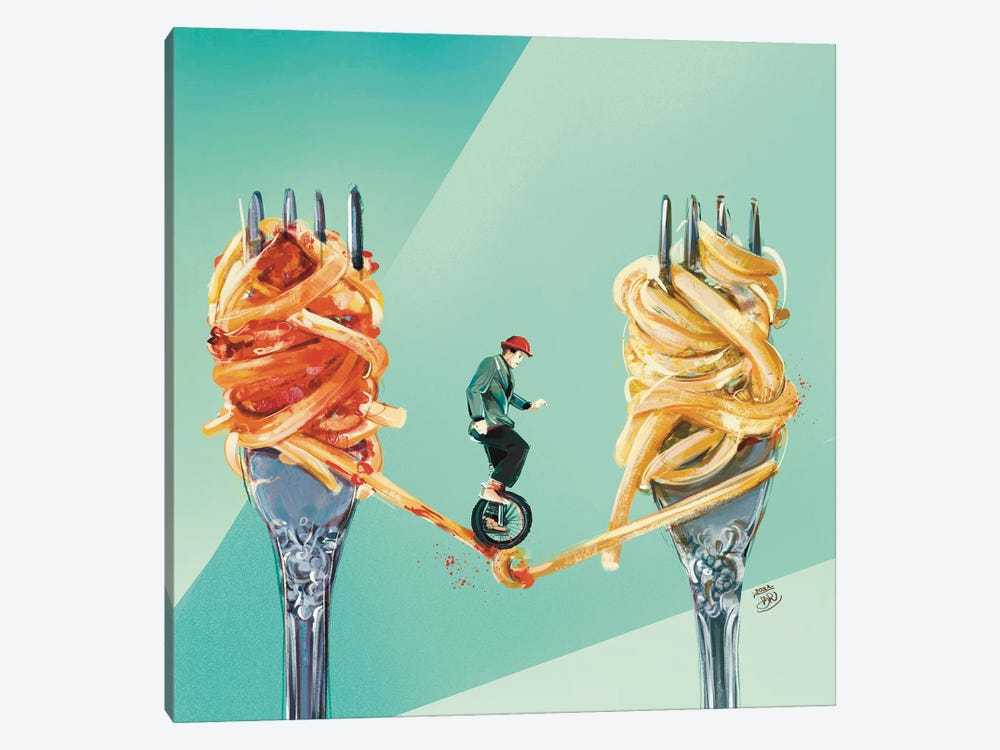 A Balanced Diet by Daria Rosso 1-piece Canvas Artwork