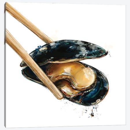 The Chopstick Series - Mussel Canvas Print #DRA55} by Daria Rosso Canvas Artwork