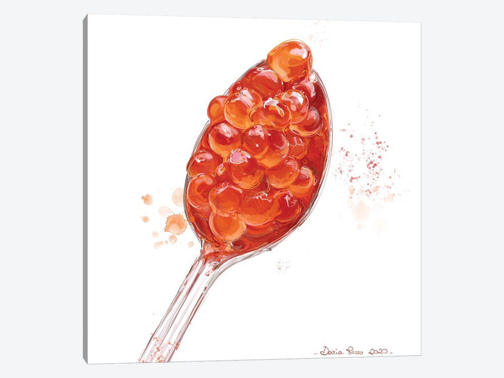 A Spoonful Of - Tobiko by Daria Rosso 1-piece Canvas Art Print