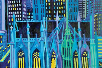 Manhattan Lights by Debra Bretton Robinson art print