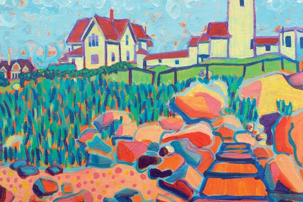 Artists Like Matisse: Dogbar Breakwater II by Debra Bretton Robinson