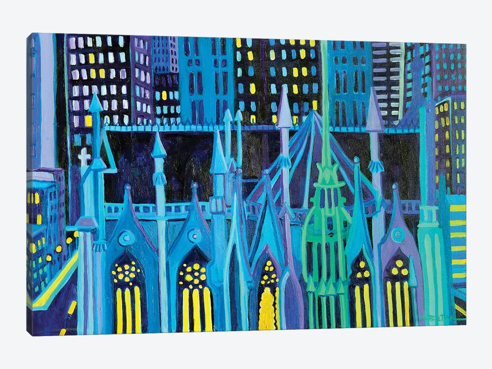 Manhattan Lights by Debra Bretton Robinson 1-piece Canvas Print