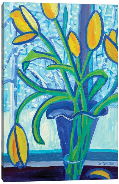 Blizzard Tulips II Canvas Art Print - Debra Bretton Robinson