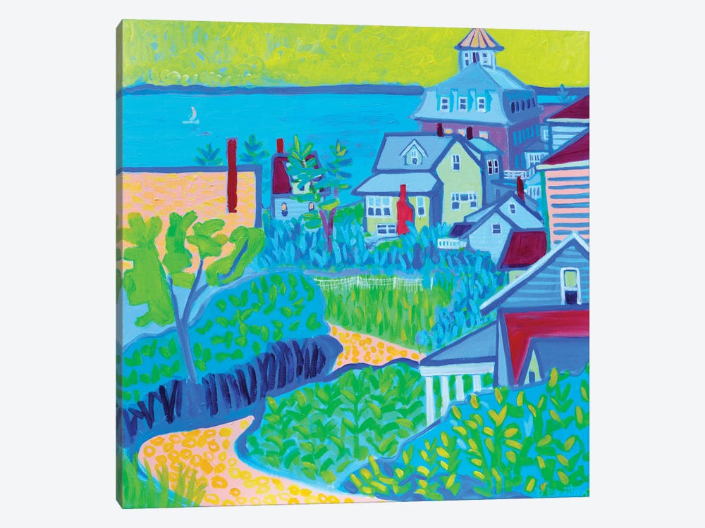 Path To Monhegan Village by Debra Bretton Robinson 1-piece Canvas Print