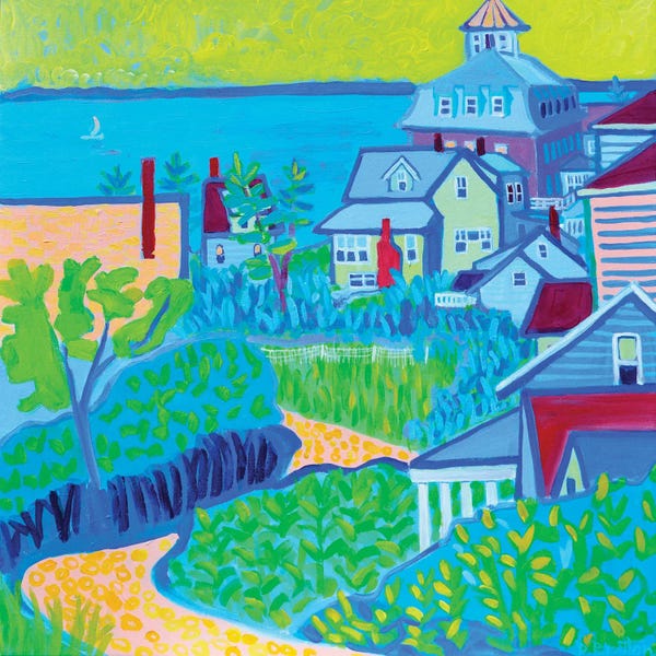 Debra Bretton Robinson: Path To Monhegan Village by Debra Bretton Robinson