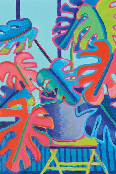 Homage To The Fauves: Monstera Deliciosa by Debra Bretton Robinson
