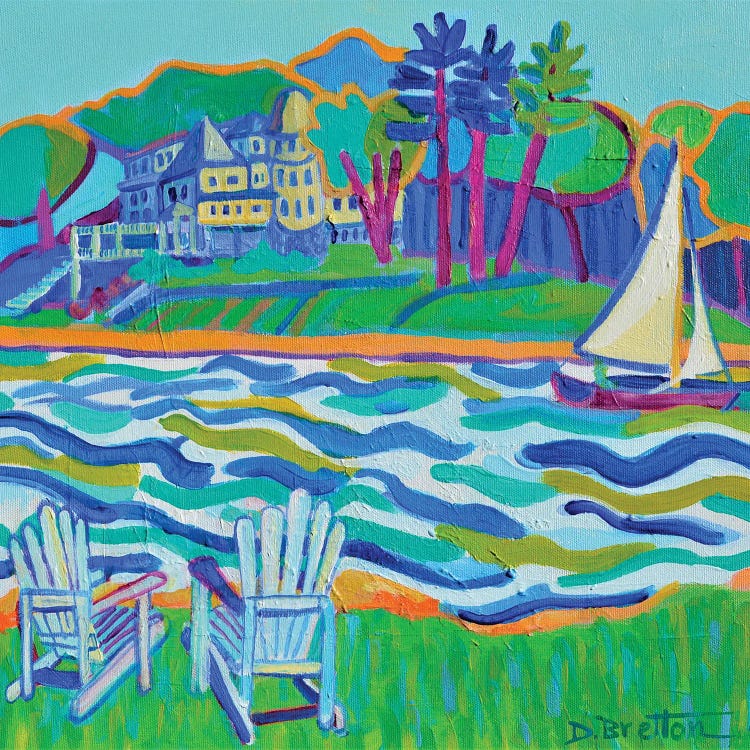Sailing In The Harbor by Debra Bretton Robinson wall art