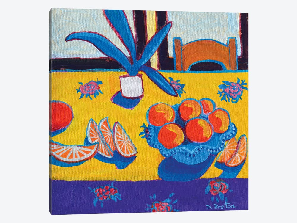 Tangerines On The Table by Debra Bretton Robinson 1-piece Canvas Art Print