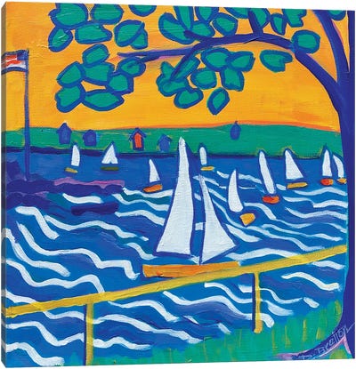Sailing Race Canvas Art Print - Debra Bretton Robinson