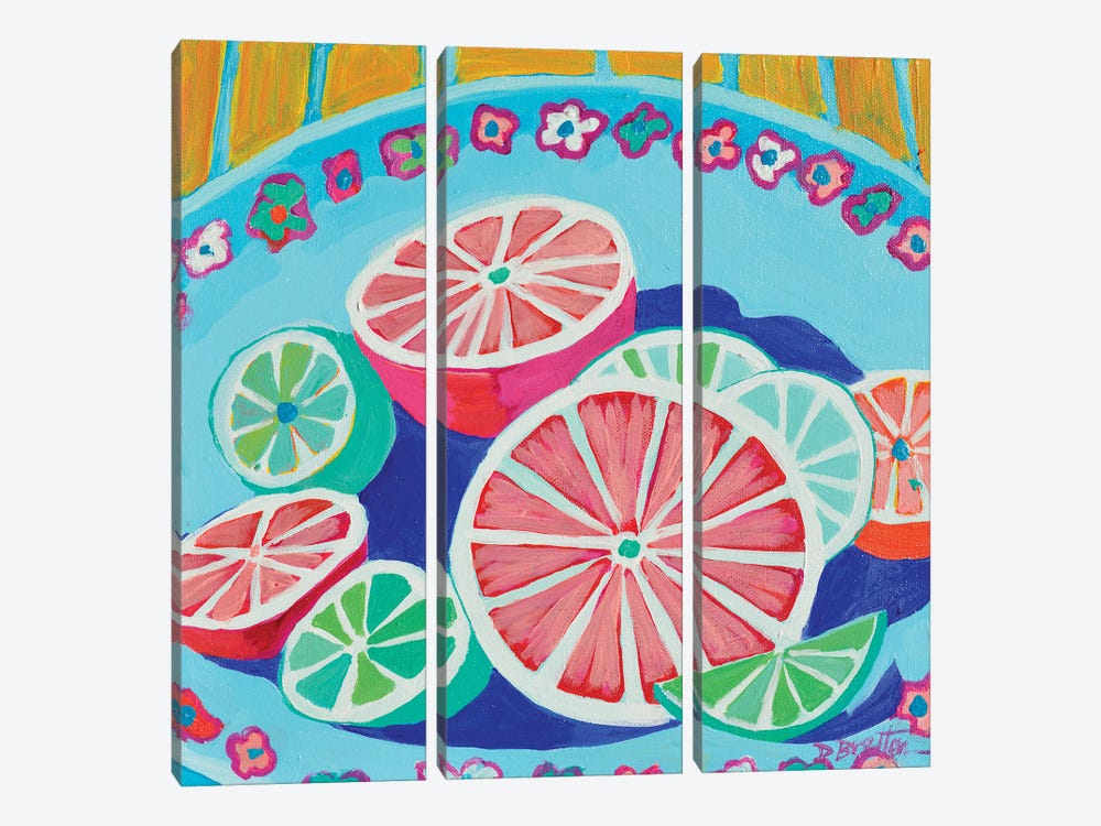 Orange You Feeling Sublime by Debra Bretton Robinson 3-piece Canvas Print