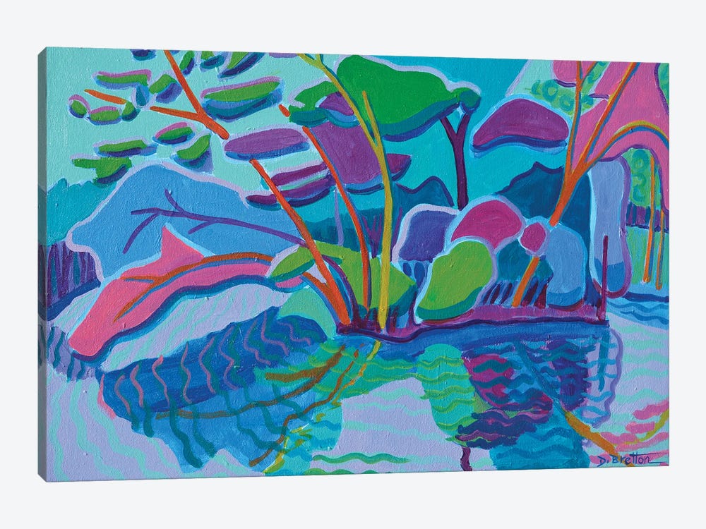 Forest Magenta by Debra Bretton Robinson 1-piece Canvas Art Print