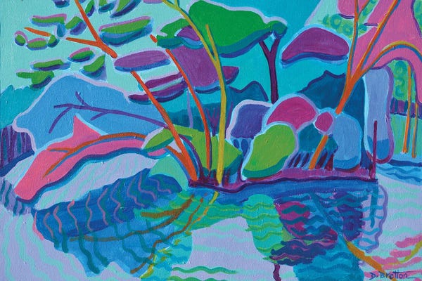 Artists Like Matisse: Forest Magenta by Debra Bretton Robinson