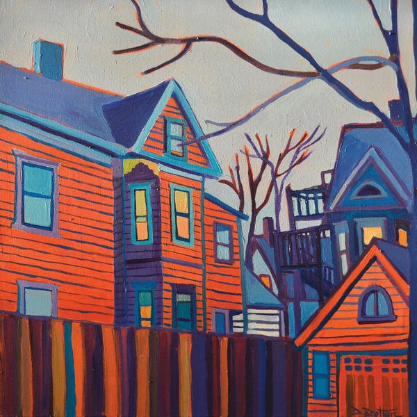 Complementary Colors: In The Driveway by Debra Bretton Robinson