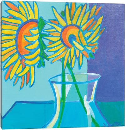 Heidi's Sunflowers Canvas Art Print - Debra Bretton Robinson