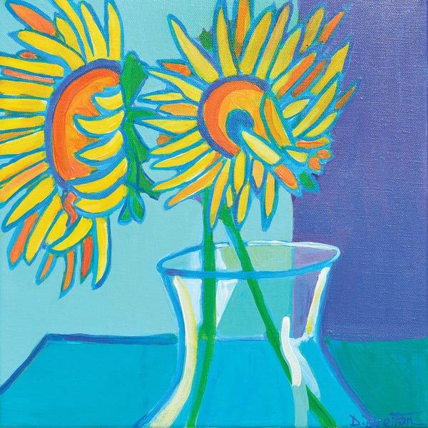 Artists Like Matisse: Heidi's Sunflowers by Debra Bretton Robinson