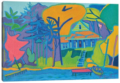 River Cottage Canvas Art Print - Debra Bretton Robinson