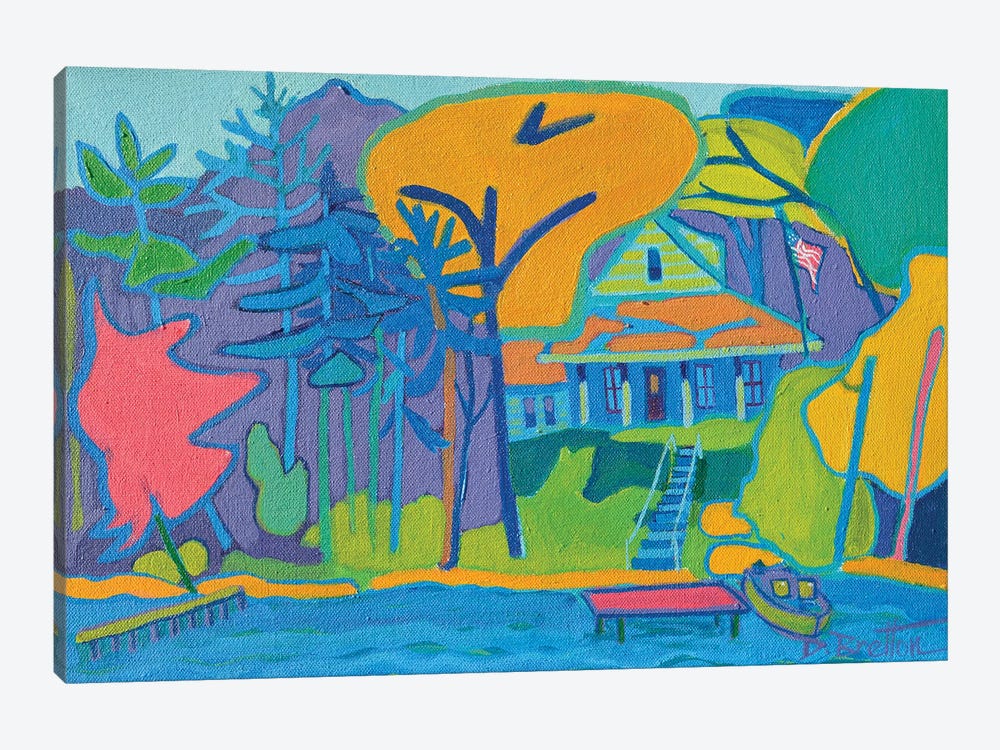 River Cottage by Debra Bretton Robinson 1-piece Art Print