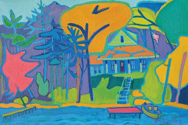 Artists Like Matisse: River Cottage by Debra Bretton Robinson